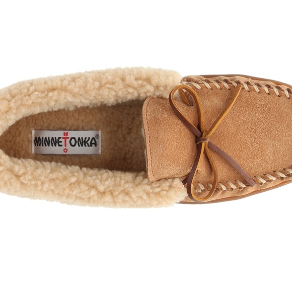 Mens Allen Minnetonka Moccasin Slippers Size 13 main image 5